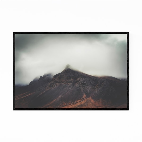 Noir Gallery Iceland Mountains Nature Landscape Framed Art Print