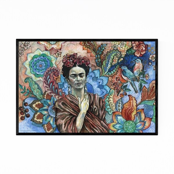Noir Gallery Frida Kahlo Portrait Figurative Framed Art Print