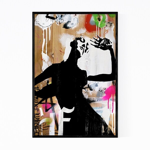 Noir Gallery Street Art Abstract Painting Framed Art Print