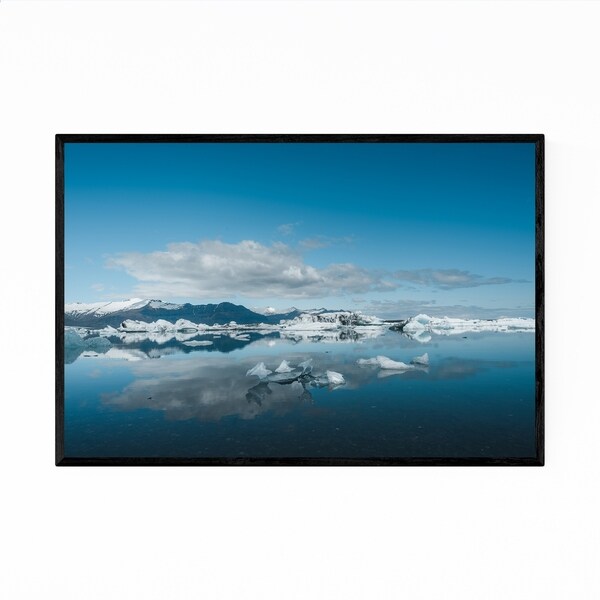 Noir Gallery Iceland Glacier Iceberg Nature Framed Art Print