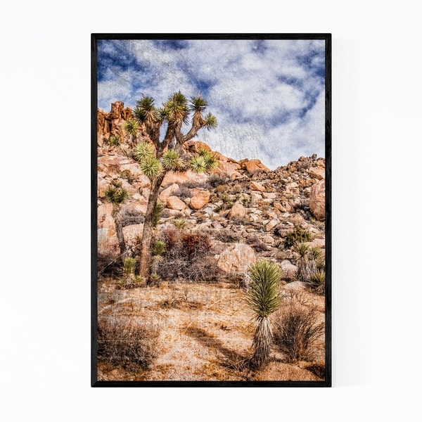 Noir Gallery Joshua Tree Desert California Framed Art Print