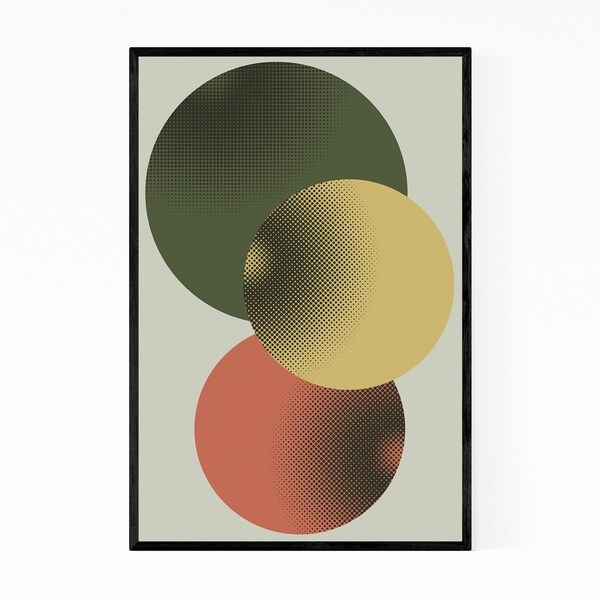 Noir Gallery Abstract Minimal Modern Geometry Framed Art Print