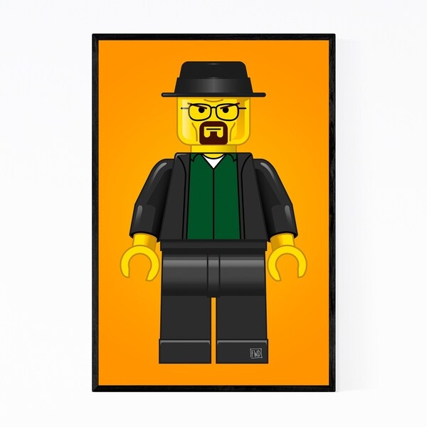 Noir Gallery Walter White Breaking Bad Framed Art Print