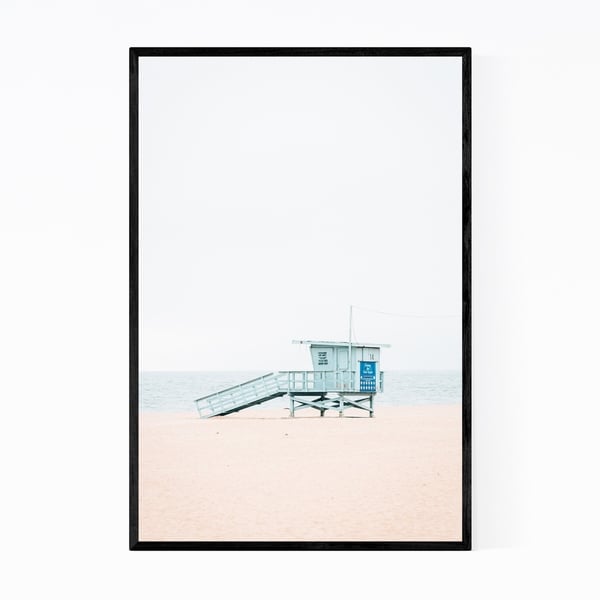 Noir Gallery Beach Santa Monica Los Angeles Framed Art Print