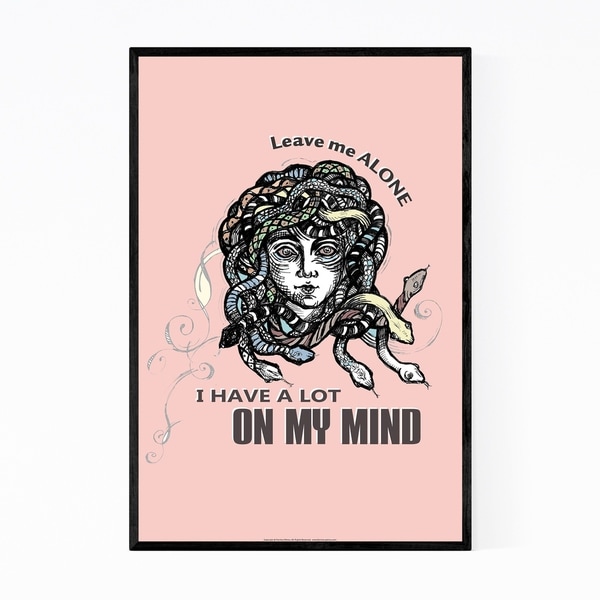 Noir Gallery Medusa Funny Quote Feminine Framed Art Print