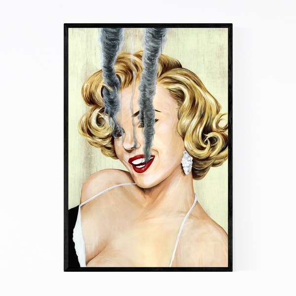 Noir Gallery Marilyn Monroe Feminine Portrait Framed Art Print