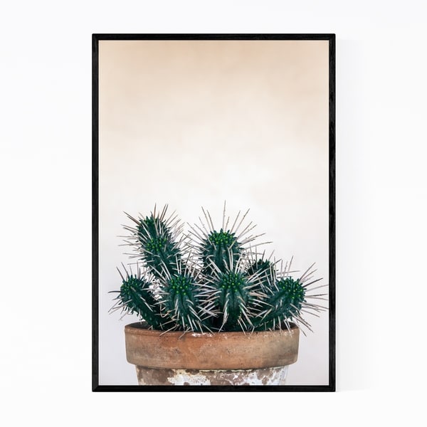 Noir Gallery Cactus Floral Botanical Plant Framed Art Print