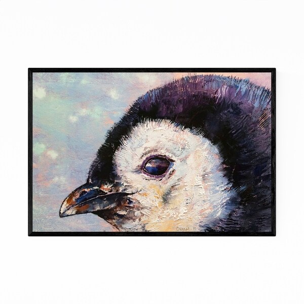 Noir Gallery Penguin Chick Animal Painting Framed Art Print