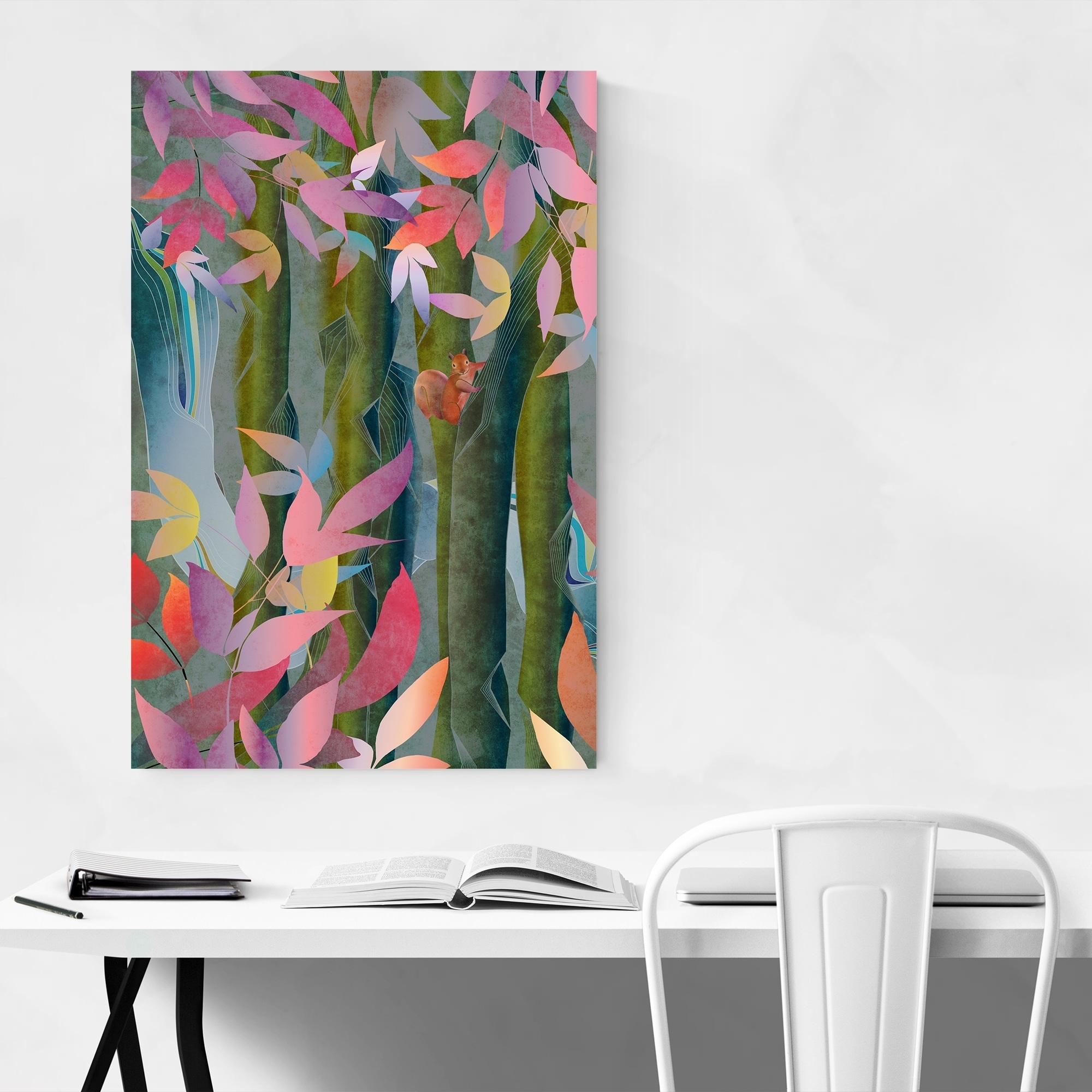 Noir Gallery Autumn Floral Botanical Nature Metal Wall Art Print Overstock 28724875