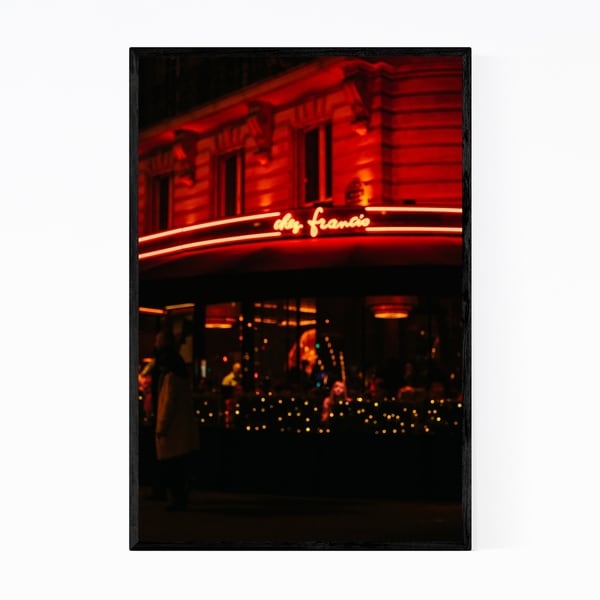 Noir Gallery Paris Bokeh Photography France Framed Art Print