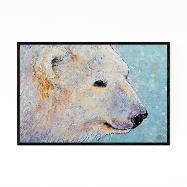 Noir Gallery Polar Bear Animal Painting Framed Art Print
