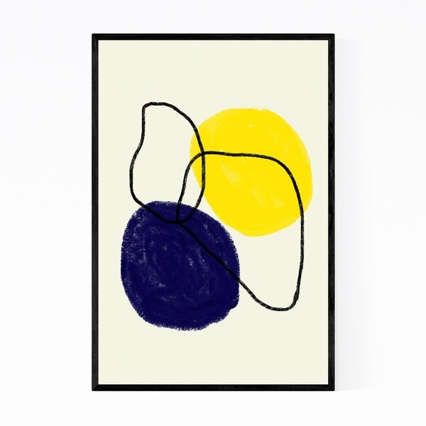 Noir Gallery Abstract Minimal Illustration Framed Art Print