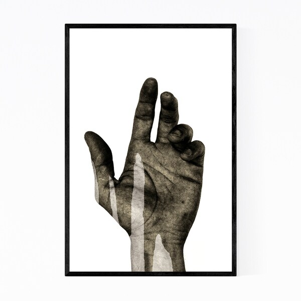 Noir Gallery Human Body Hand Photography Framed Art Print