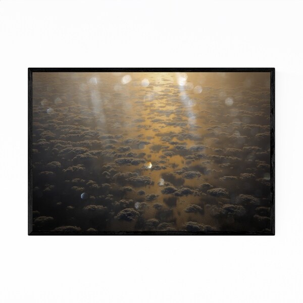 Noir Gallery Aerial Clouds Nature Landscape Framed Art Print