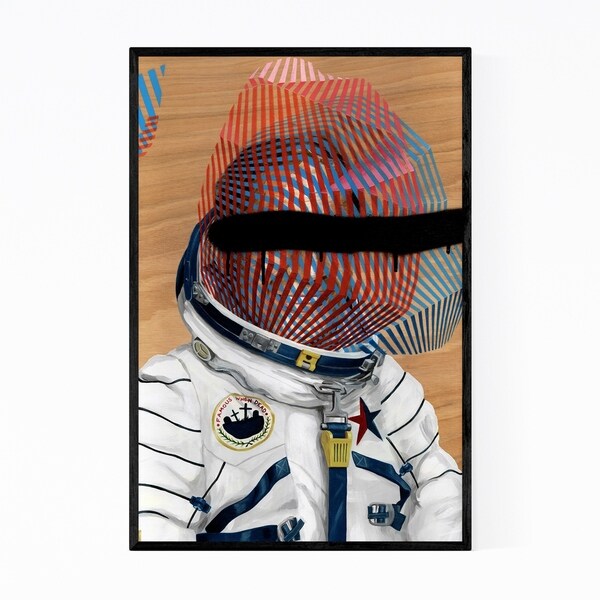 Noir Gallery Astronaut Spaceman Painting Framed Art Print
