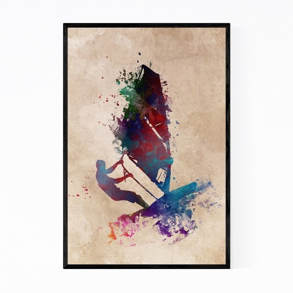 Noir Gallery Surfing Surfer Gift Coastal Framed Art Print