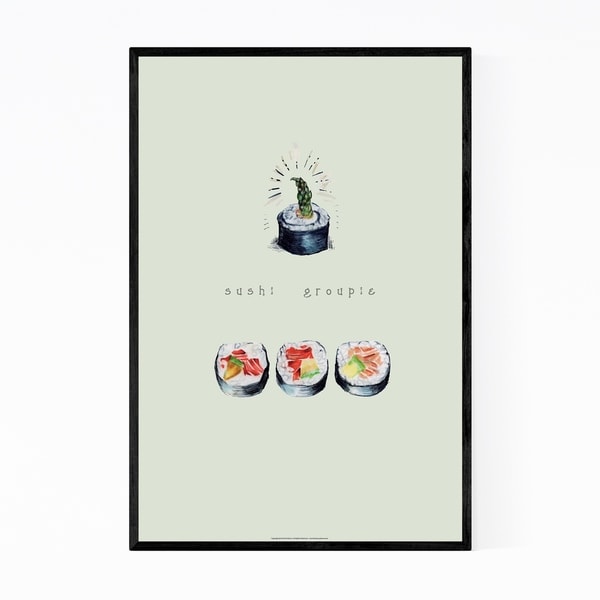 Noir Gallery Sushi Japanese Food Kitchen Gift Framed Art Print