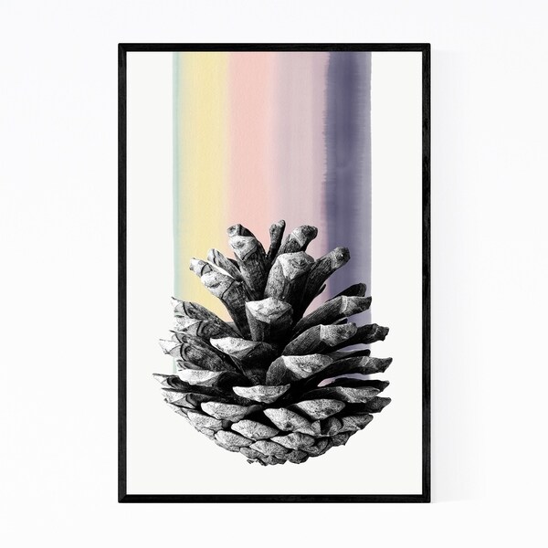 Noir Gallery Pine Cone Black & White Nature Framed Art Print