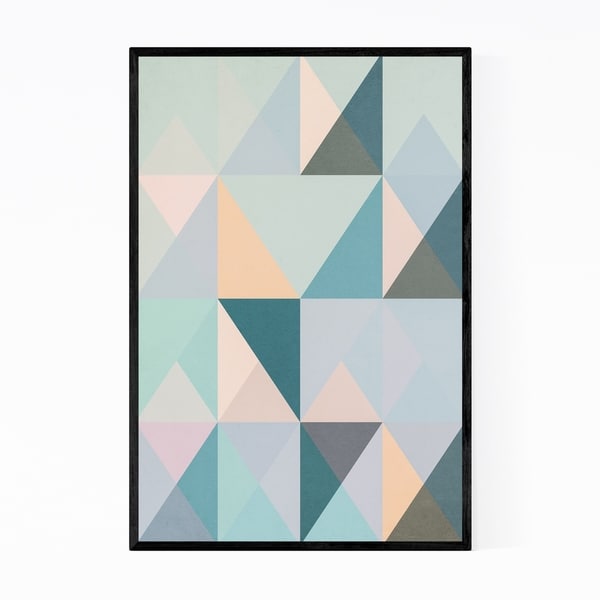 Noir Gallery Geometric Abstract Pattern Framed Art Print