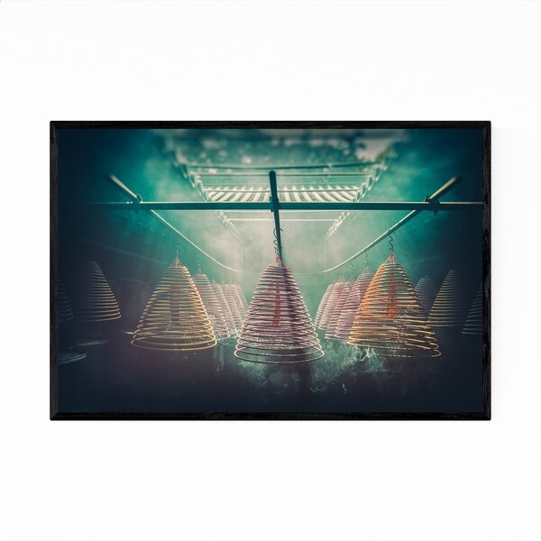 Noir Gallery Hong Kong Temple Photography Framed Art Print