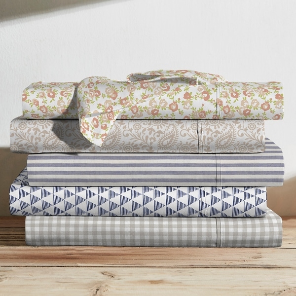 The Gray Barn Noh Printed Cotton Bed Sheet Set. Opens flyout.