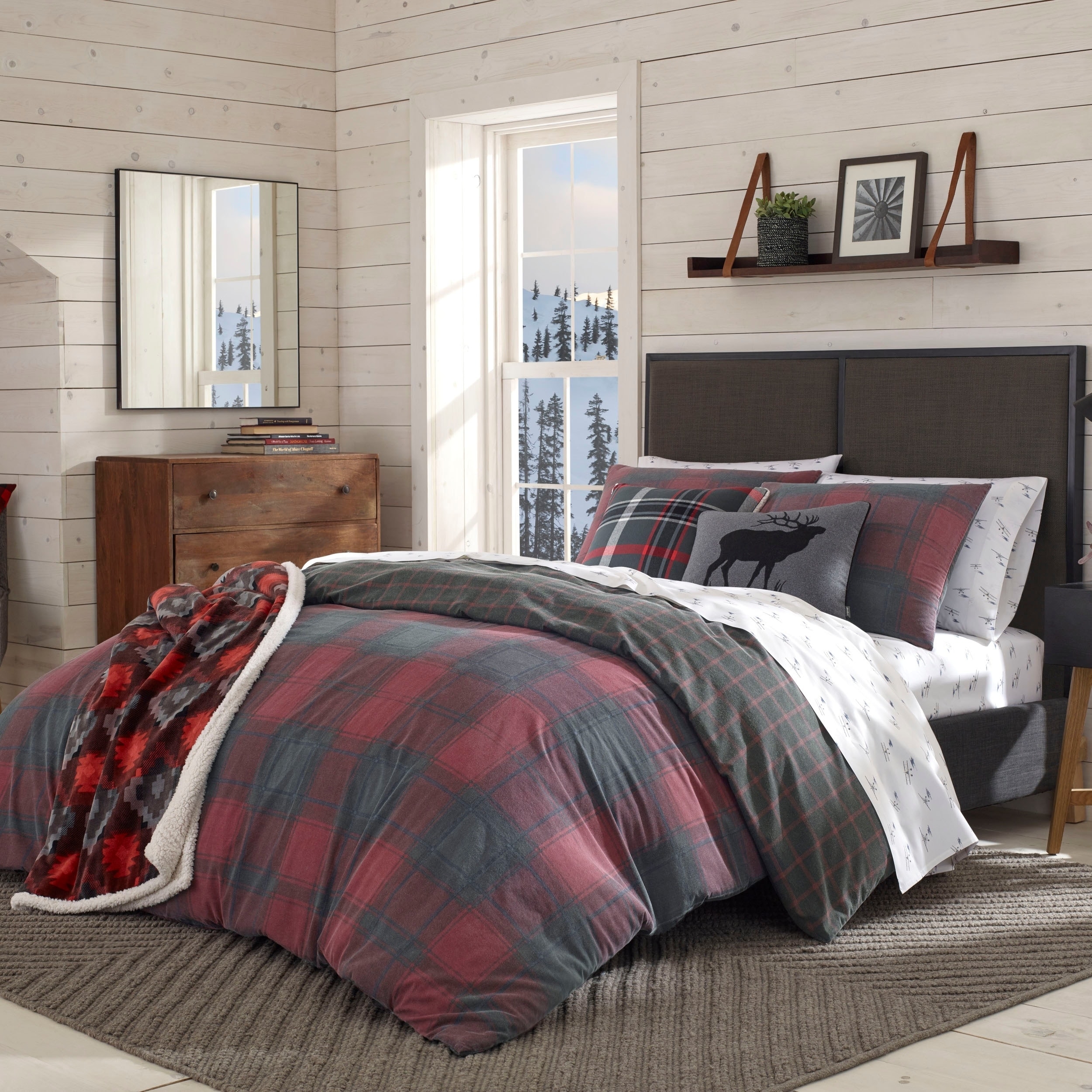 red duvet cover twin