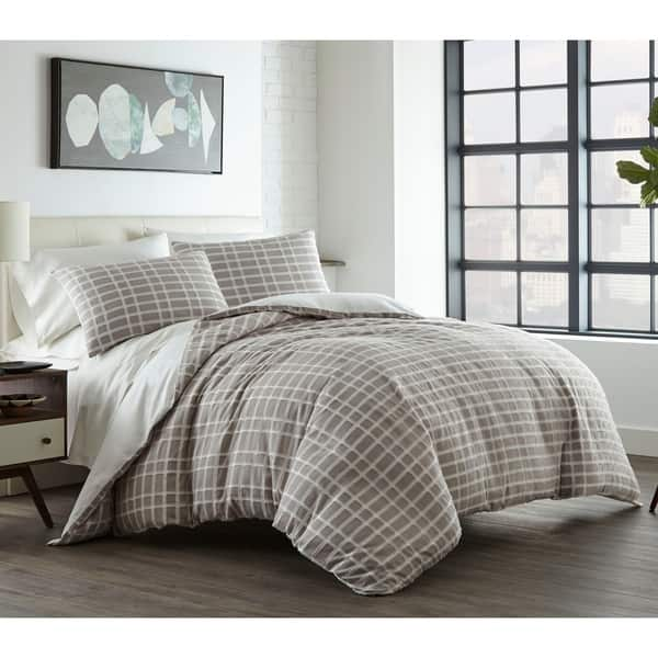 Branches Comforter And Sham Set Full/Queen Gray - City Scene