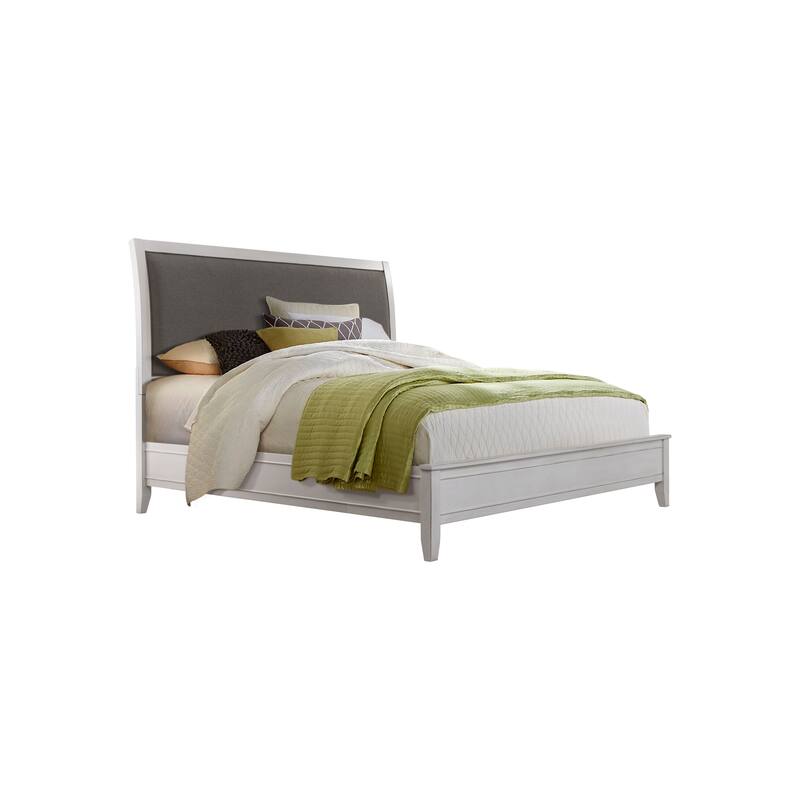 The Gray Barn Happy Horse White and Grey Sleigh Bed