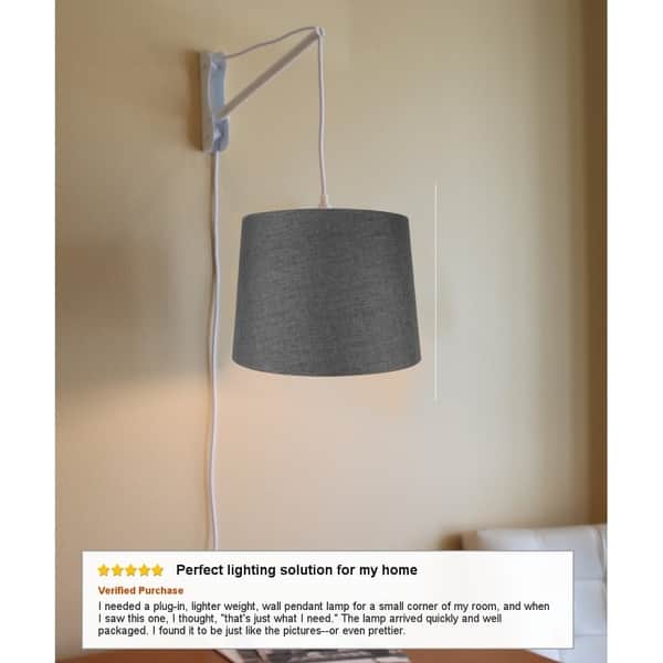 Mast Plug In Wall Mount Pendant 2 Light White Cord Arm Wall Mount Pendant 2 Light White Cord