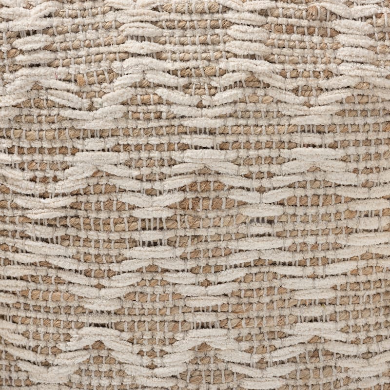 The Curated Nomad Wit Moroccan-inspired Handwoven Pouf Ottoman