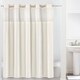 Hookless Montage Chevron Plain Weave Shower Curtain with Fabric Liner ...