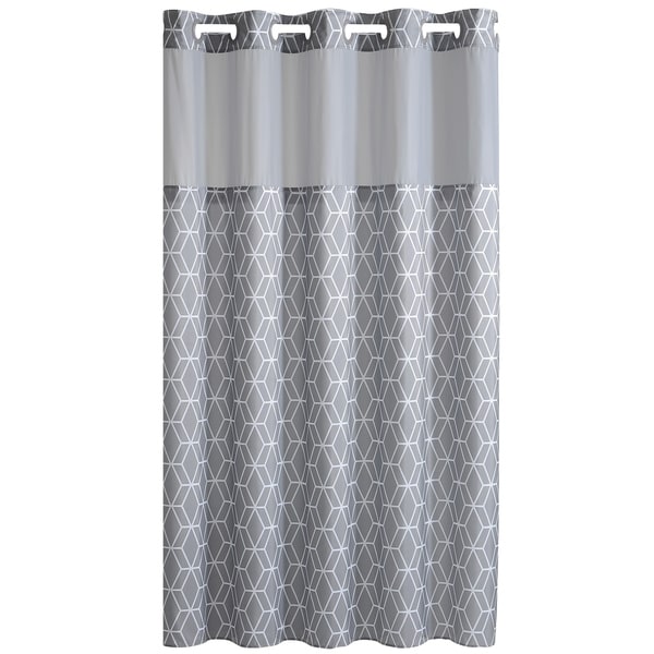Shop Hookless® Shower Curtain Prism with Peva Liner - Alloy - Free ...