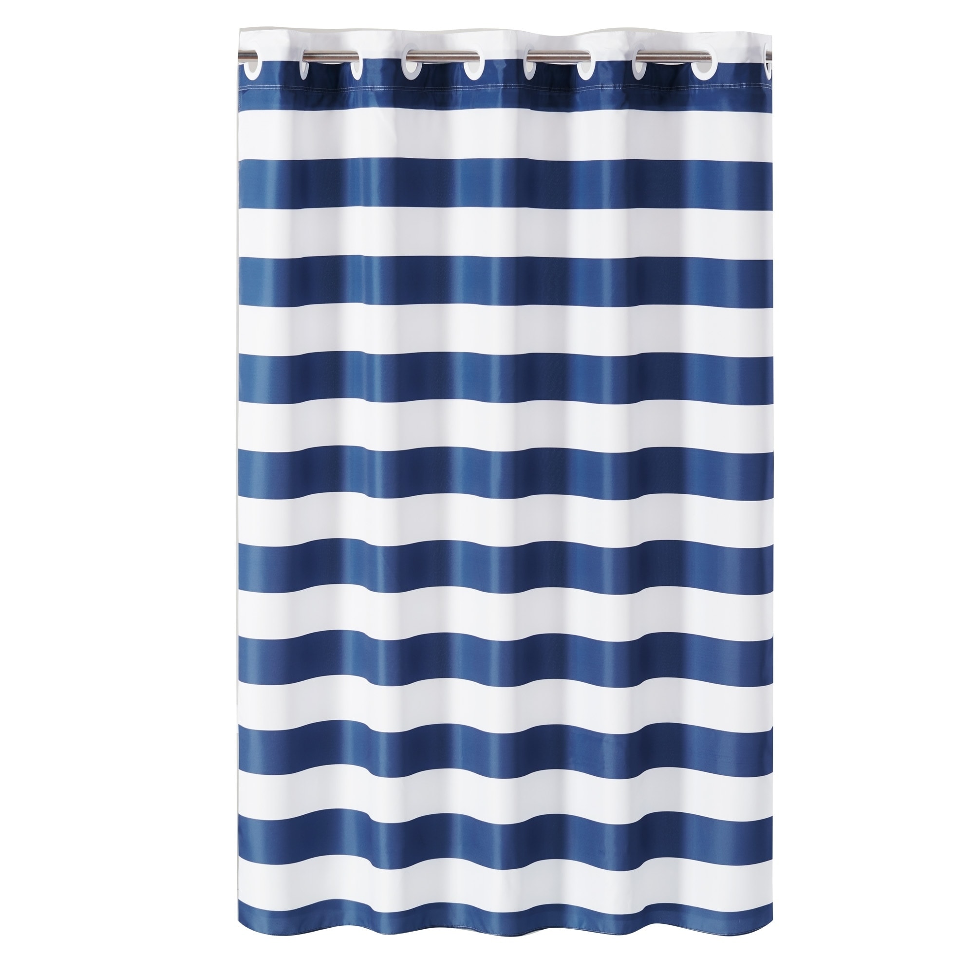 Shop Hookless Shower Curtain Cabana Stripe No Window With Liner