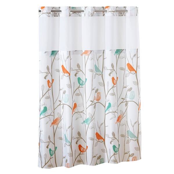 Shop Hookless Shower Curtain Scandiary With Peva Liner Multi