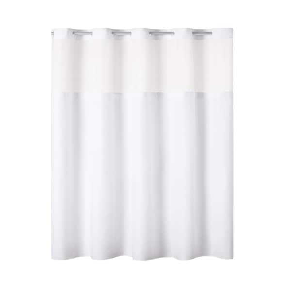 Shop Hookless Antigo Plain Weave Shower Curtain With Fabric Liner
