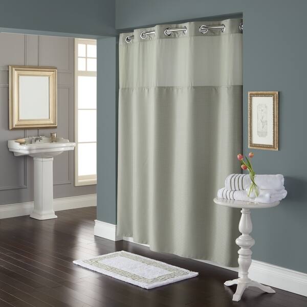 Shop Hookless Waffle Shower Curtain With Peva Liner Sage Green