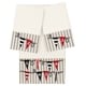 preview thumbnail 3 of 4, Authentic Hotel and Spa 100% Turkish Cotton Ethan 3PC Embellished Towel Set Cream