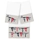 preview thumbnail 2 of 4, Authentic Hotel and Spa 100% Turkish Cotton Ethan 3PC Embellished Towel Set White