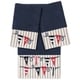 preview thumbnail 4 of 4, Authentic Hotel and Spa 100% Turkish Cotton Ethan 3PC Embellished Towel Set Midnight Blue