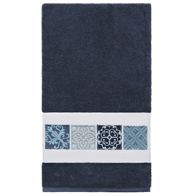 Authentic Hotel and Spa 100% Turkish Cotton Vivian Embellished Bath Towel