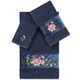 preview thumbnail 1 of 0, Authentic Hotel and Spa 100% Turkish Cotton Rebecca 3PC Embellished Towel Set Midnight Blue