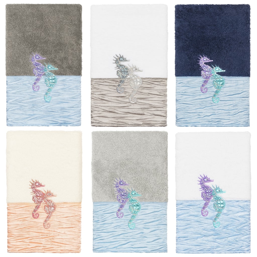 Authentic Hotel and Spa 100% Turkish Cotton Sofia Embellished Hand Towel