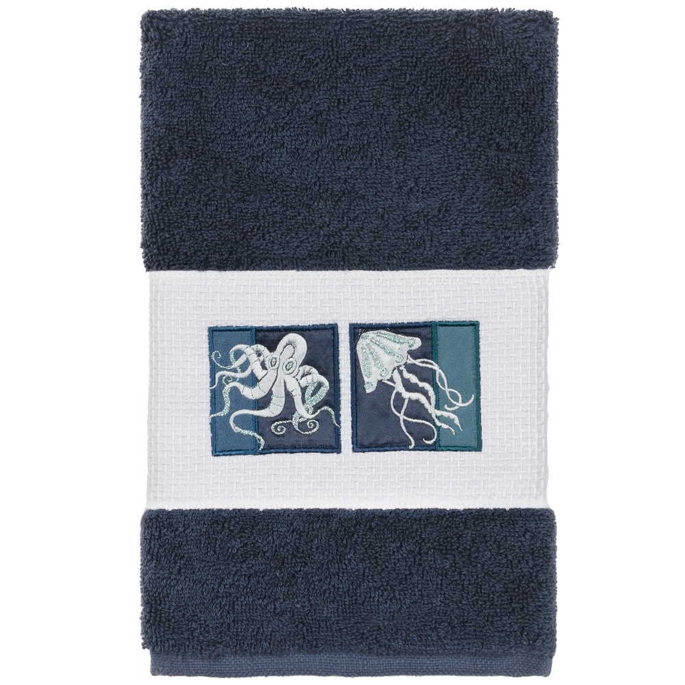 Authentic Hotel and Spa Textiles 100% Turkish Cotton Ava Embellished Hand Towel