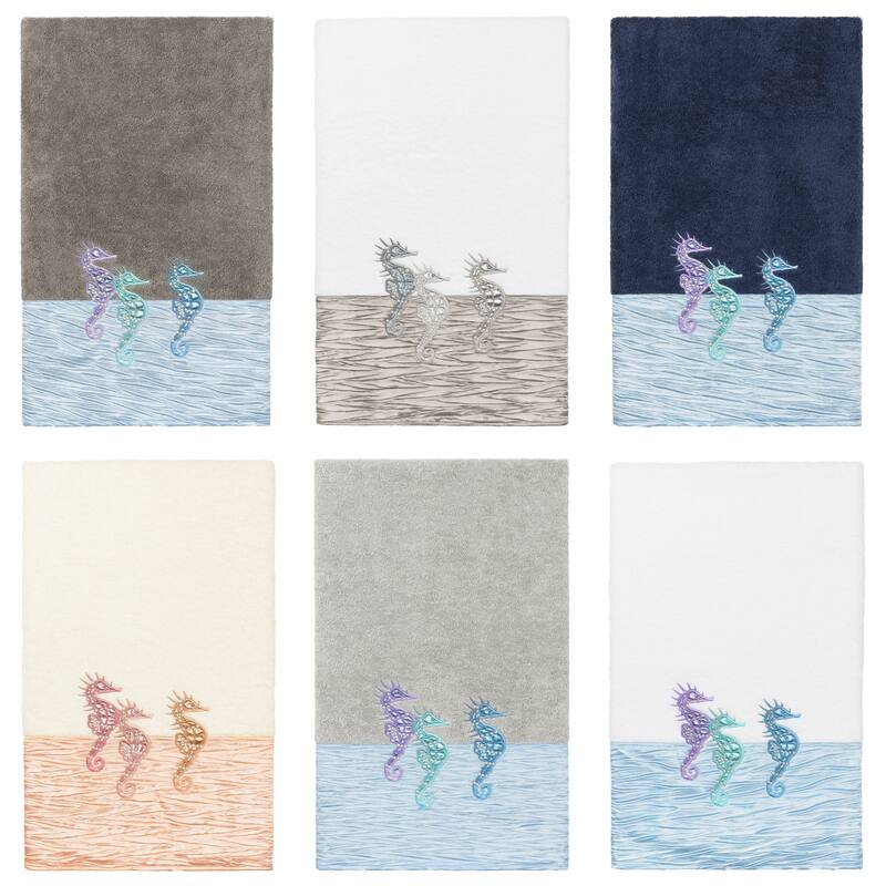 Authentic Hotel and Spa 100% Turkish Cotton Sofia Embellished Bath Towel