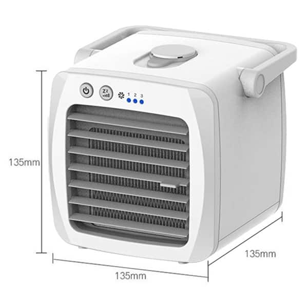 Mini Portable Hand-held Desk Fan Cooler Cooling USB Rechargeable Air Conditioner