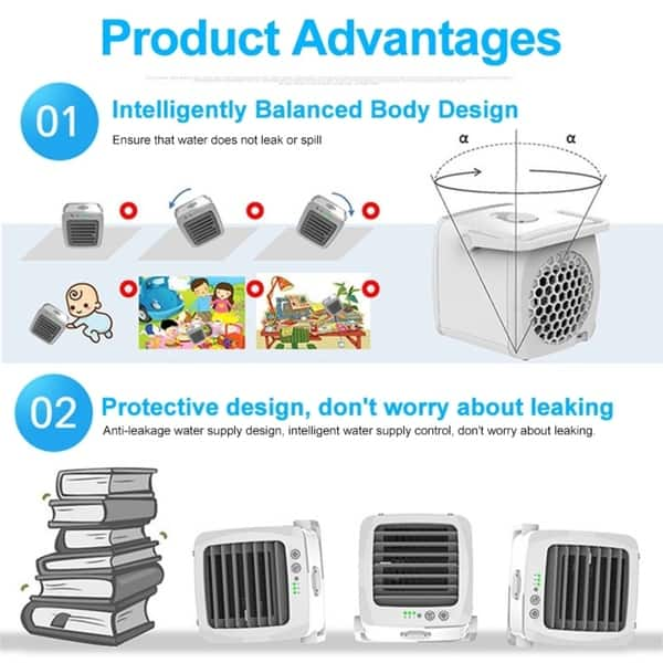 Shop Usb Charging Air Conditioner Fan Mini Cooler Portable Small