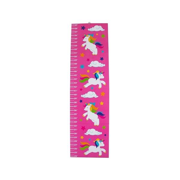 slide 2 of 4, Growth Chart for Kids - Unicorn Wall Hanging Height Measuring Ruler - Up to 59"