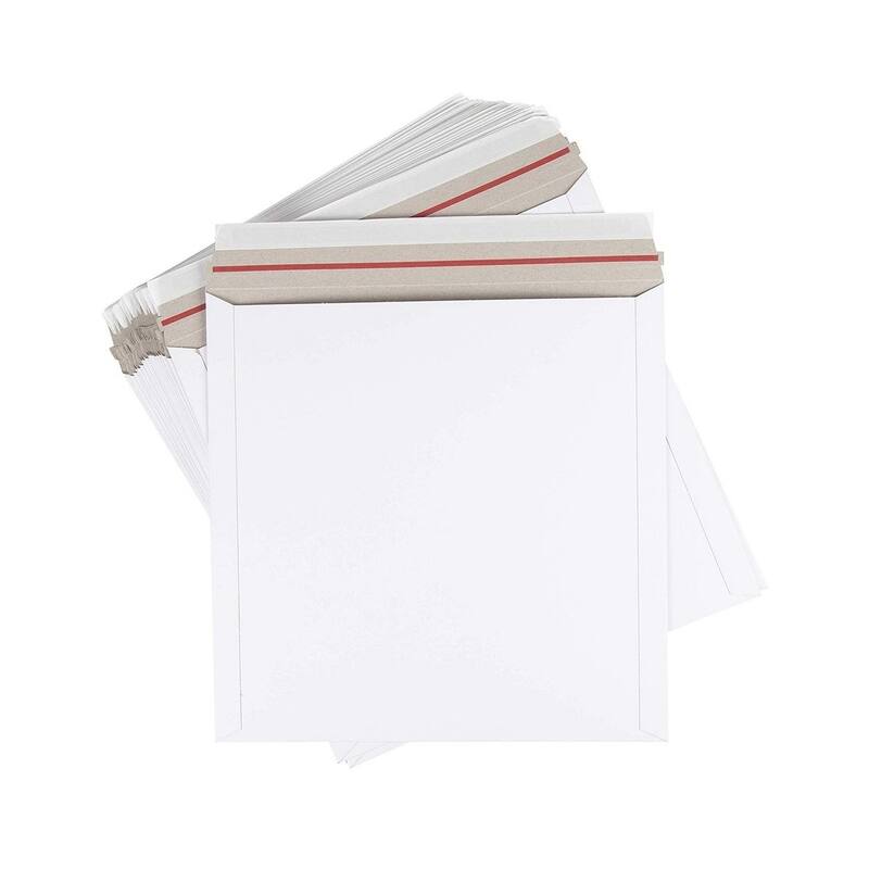 Stockroom Plus 25 Pack 12.5x12.5 Rigid Mailers for Shipping Photos, Documents, Calendars