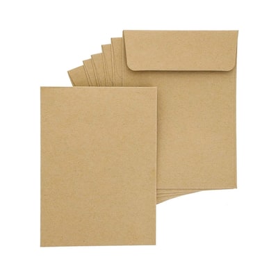Paper Junkie 100 Pack Small Seed Saving Envelopes, Bulk Blank Paper Coin Packets 4.5x3.25