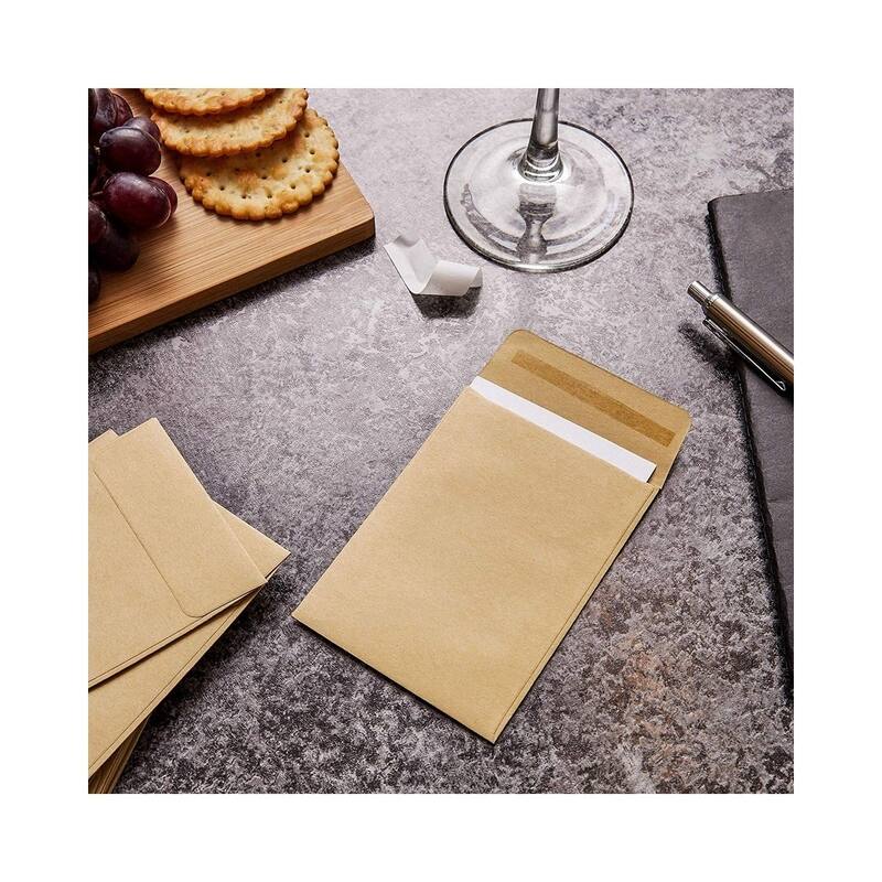 Paper Junkie 100 Pack Small Seed Saving Envelopes, Bulk Blank Paper Coin Packets 4.5x3.25